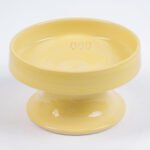 Comedero Bebedero Elevado para Gatos Ceramica LYMA color amarillo