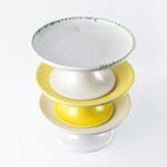 Diferentes colores del plato comedero elevado para gatos ceramica LYMA