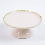 plato comedero elevado para gatos ceramica LYMA - beige borde lima