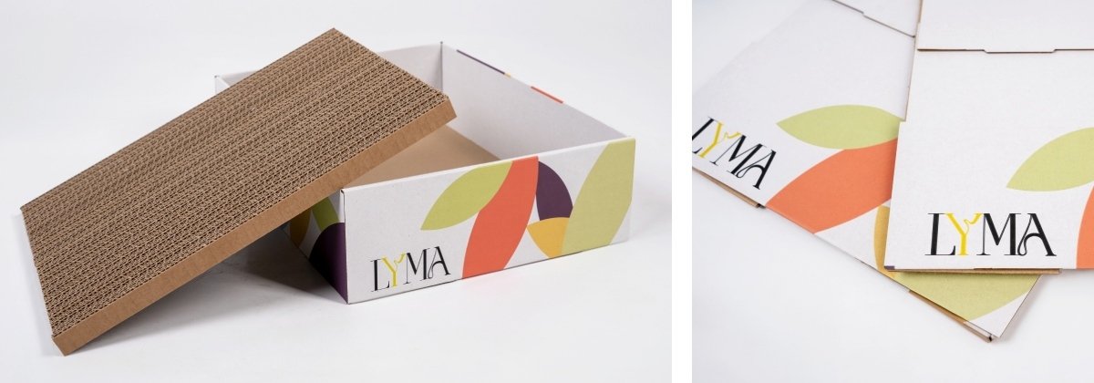 Detalle de Pack de rascadores de carton para gatos con 2 cajas